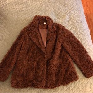 H&M Teddy Bear Peacoat